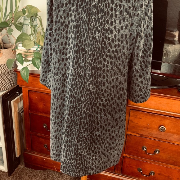 Michael kore leopard jacket cocoon coat L - Picture 3 of 6